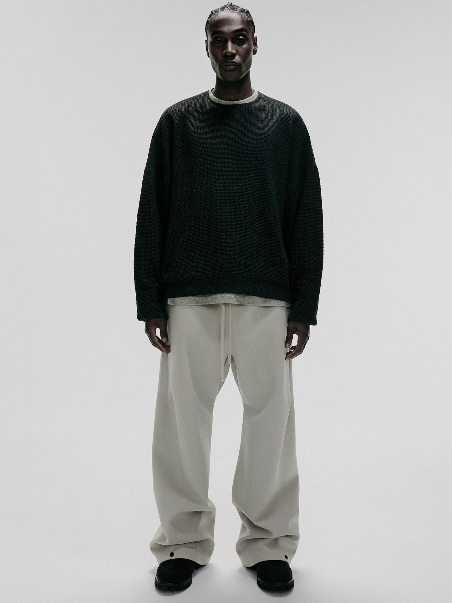 Fear of God Essentials Bonded Canvas Loose Leg Work Pant – Abbey Stone, Men's
