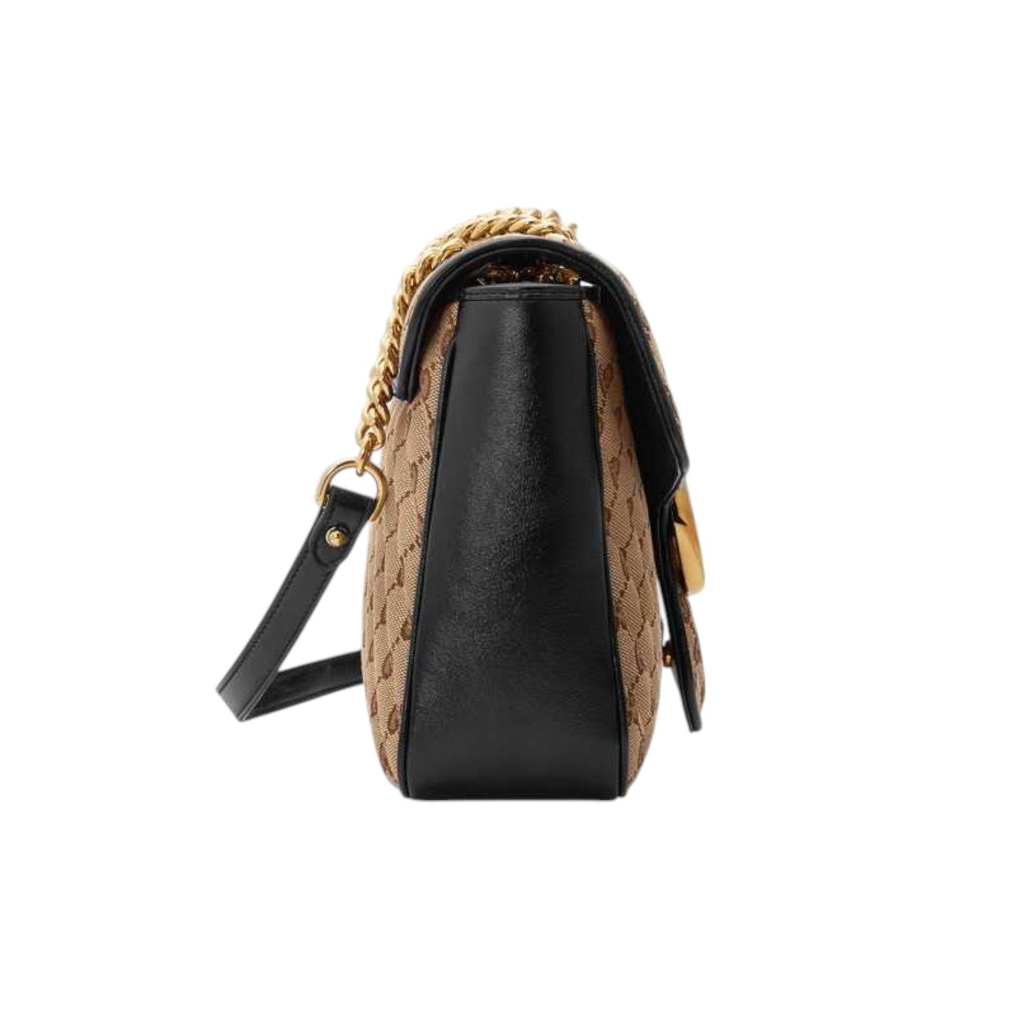 Gucci GG Marmont Shoulder Bag Black Canvas Leather