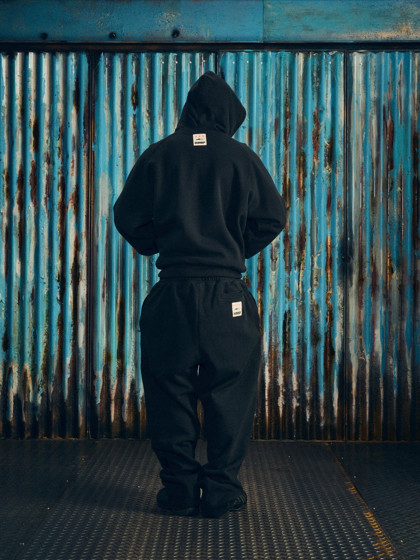 Corteiz HMP Open Hem Sweatpants – Black