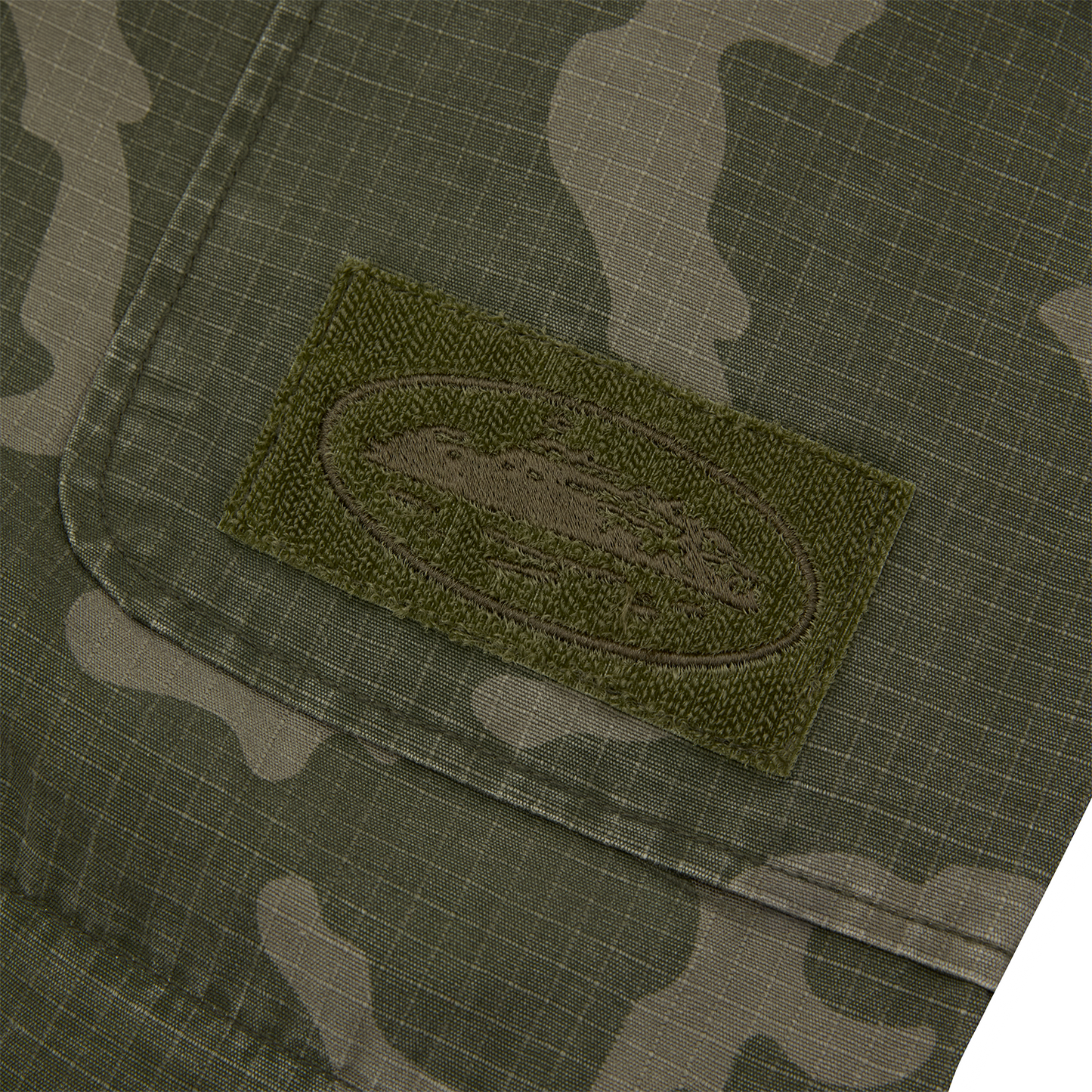 Corteiz Guerillaz Convertible Pants – Green Camo