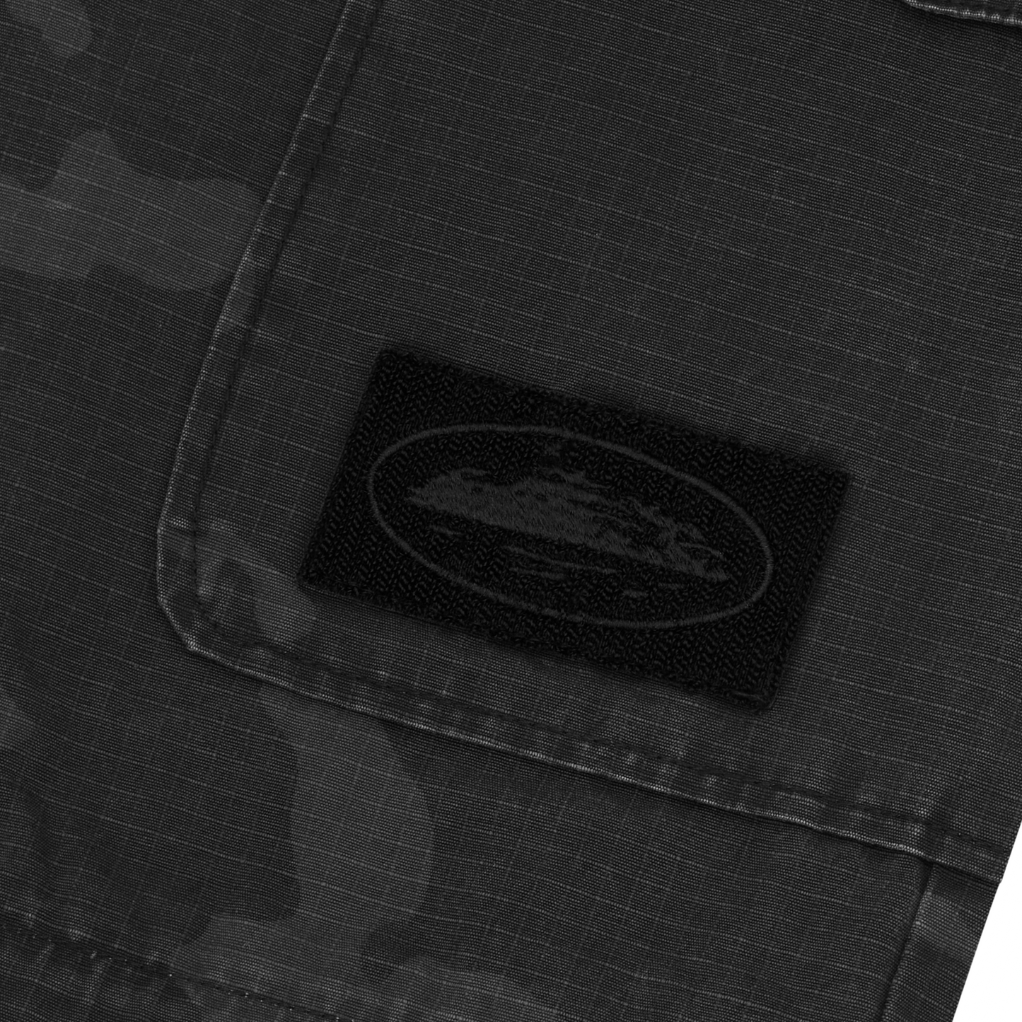 Corteiz Guerillaz Convertible Pants – Black Camo