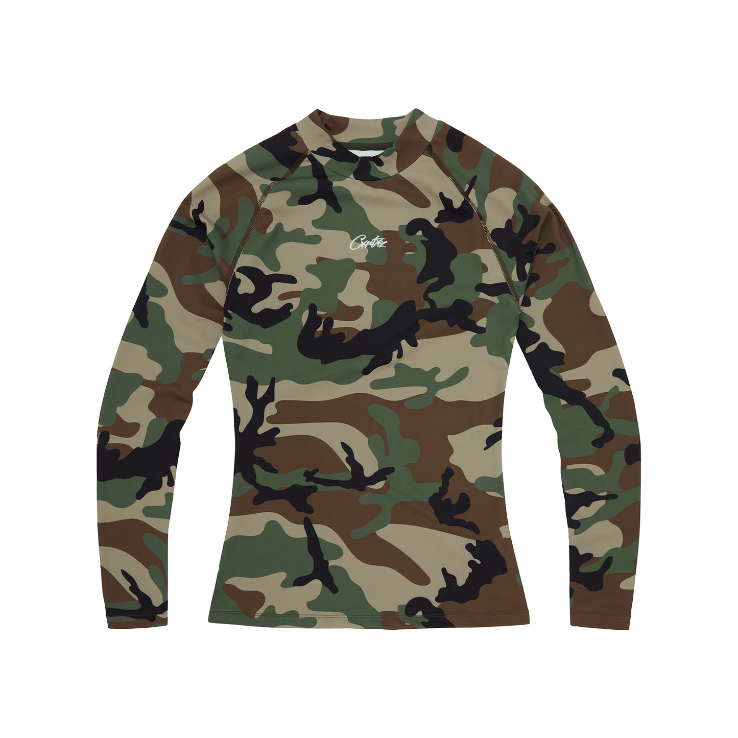 Corteiz Litework Compression Top - Woodland Camo