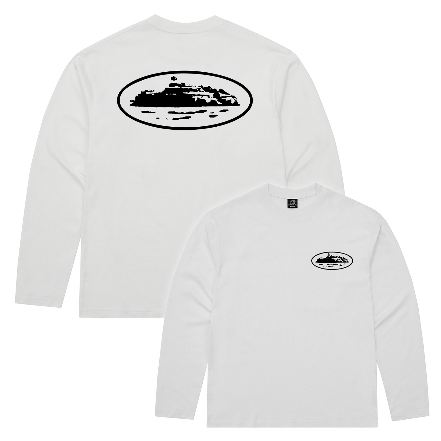 Corteiz OG Island Long Sleeve Tee - White