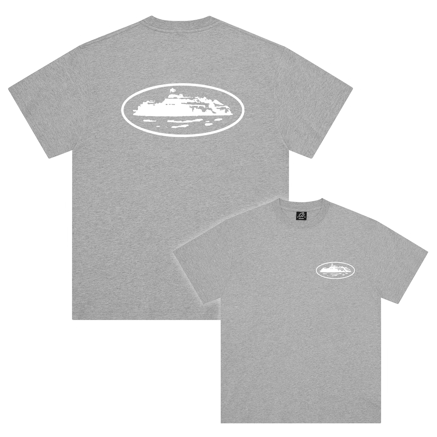 Corteiz OG Island Graphic Tee - Heather Grey
