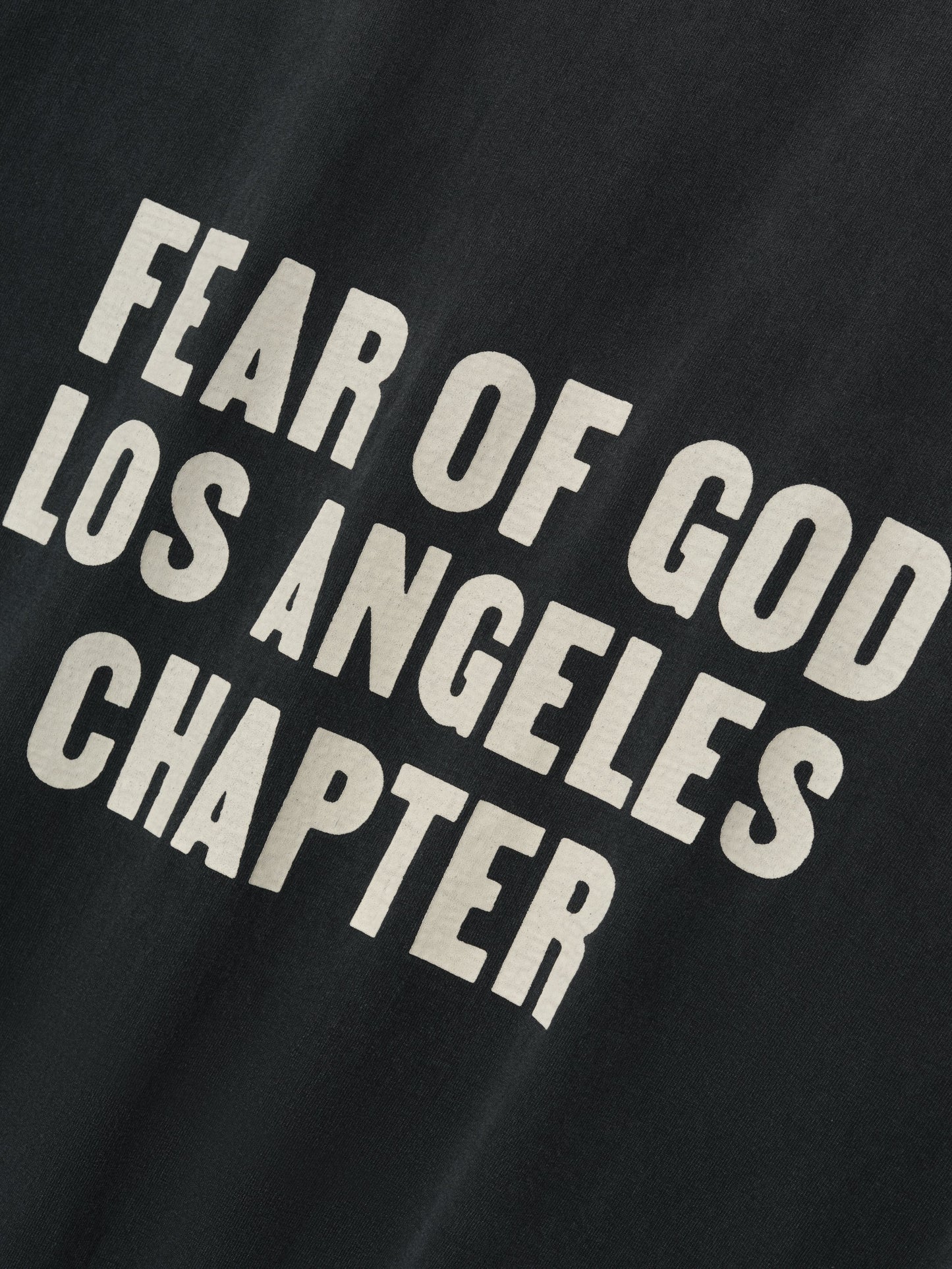 Fear of God Disciple Relaxed Long Sleeve Tee – Black, Men's Cotton Jersey