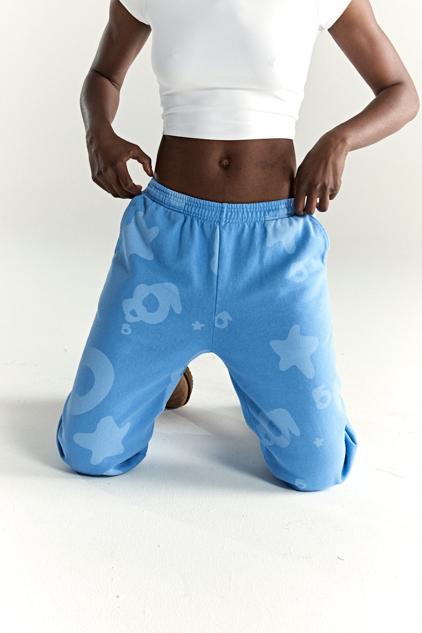 SP5DER Beluga V2 Sweatpant in Dusty Blue