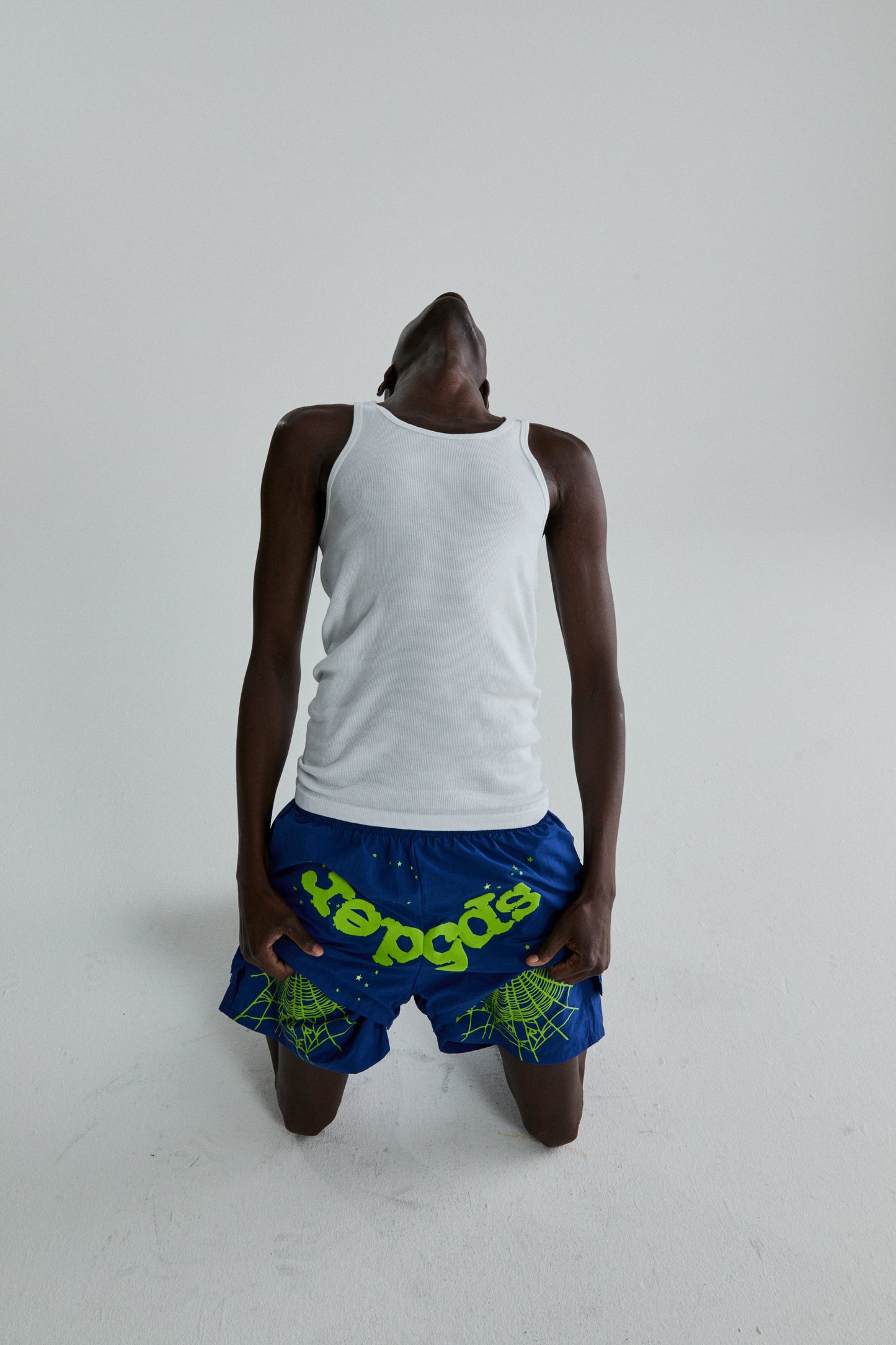 SP5DER OG Web Double Layer Short in Blue