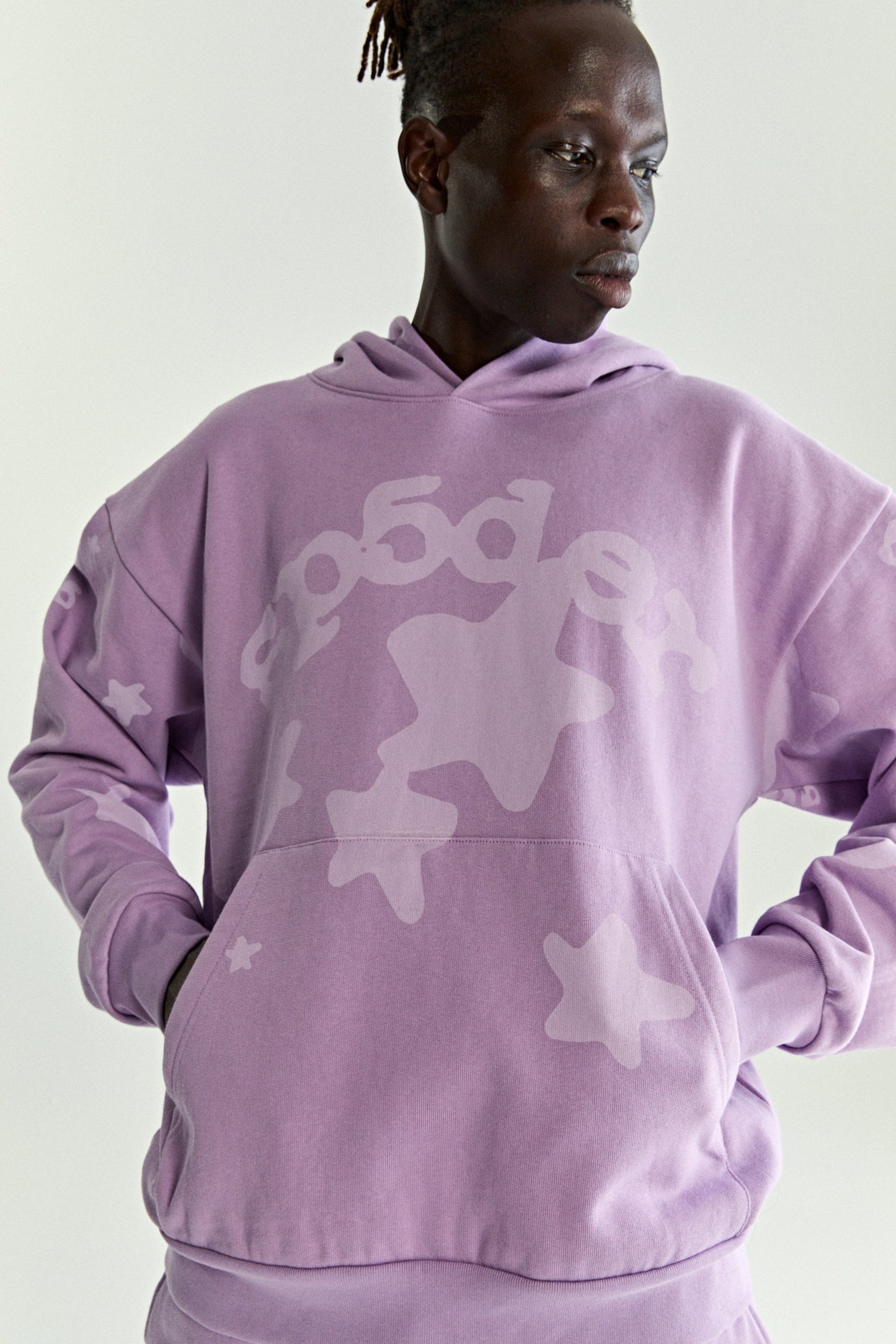 SP5DER Beluga V2 Hoodie – Purple - Detail View 12