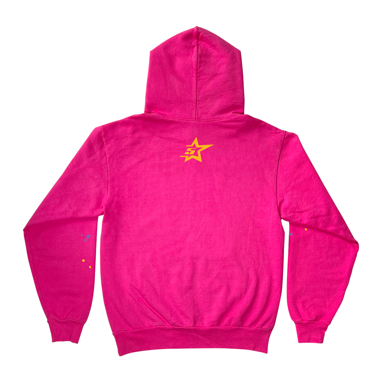 SP5DER OG Punk Graphic Hoodie – Pink - Back View