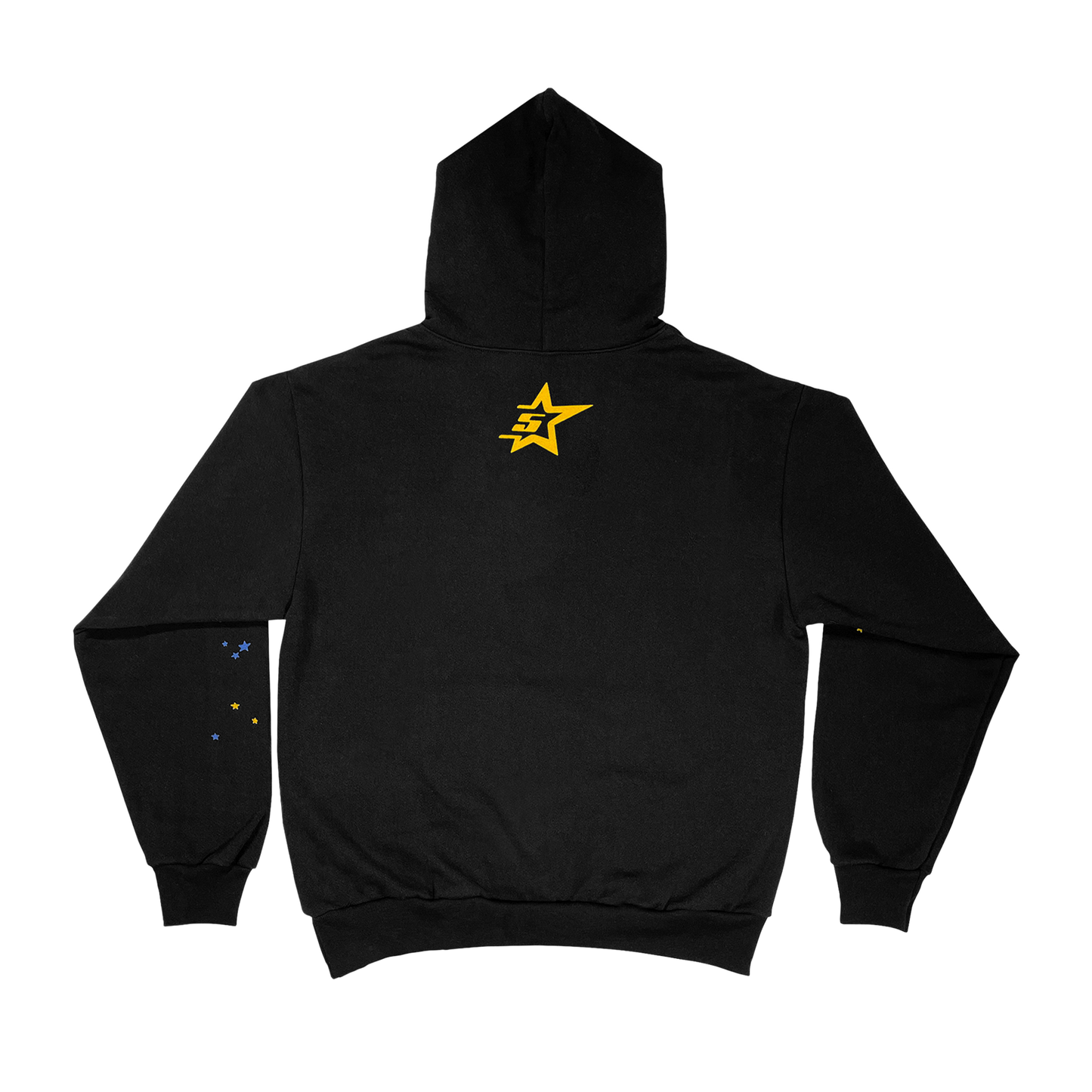 SP5DER OG Punk Graphic Hoodie – Black - Back View