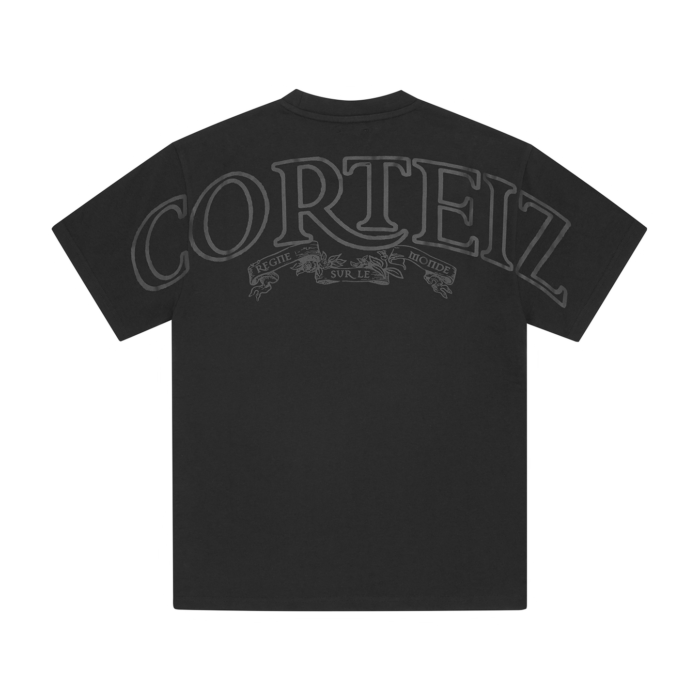 Corteiz Royale Heavyweight Tee - Black/Black