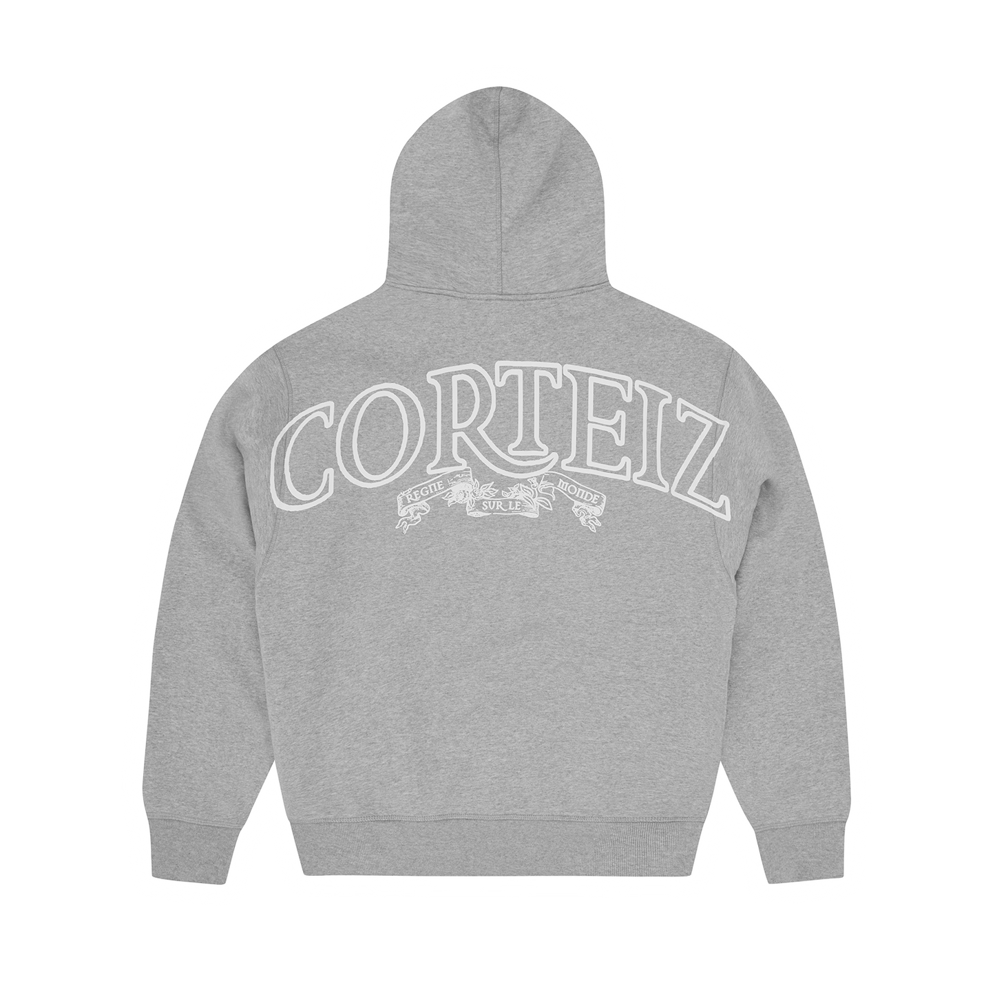 Corteiz Superior Royale Zip Hoodie - Heather Grey