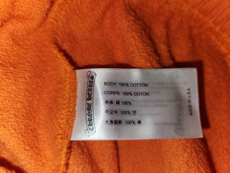 Chrome Hearts Matty Boy Link & Build Sweatpants in Orange
