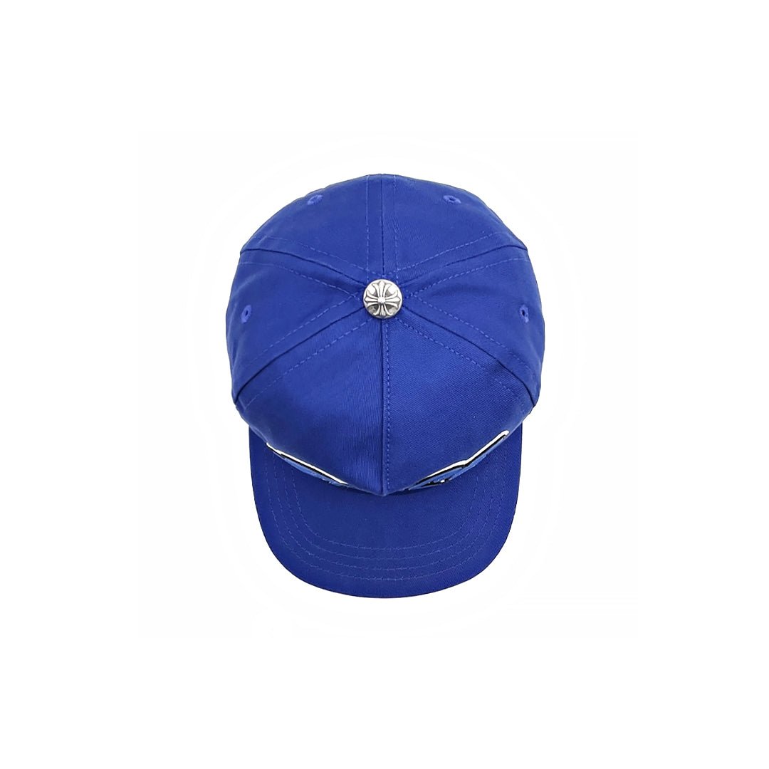 Chrome Hearts Matty Boy Space Leather Patch Cap in Blue