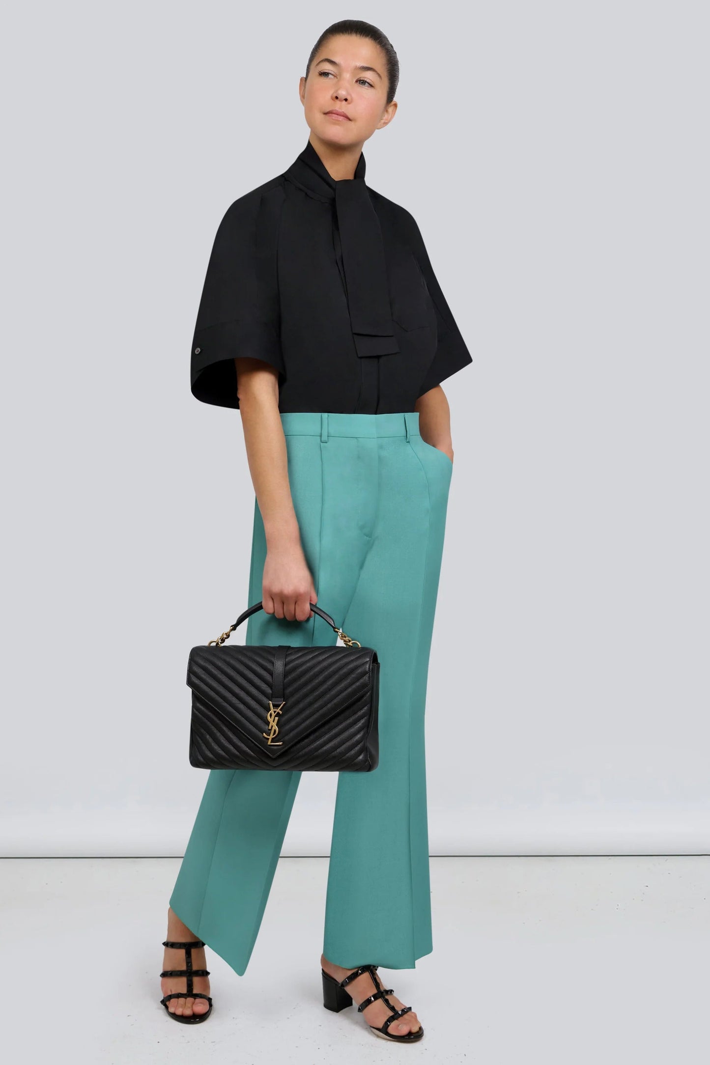 Saint Laurent College Large bag in Black - additional angle