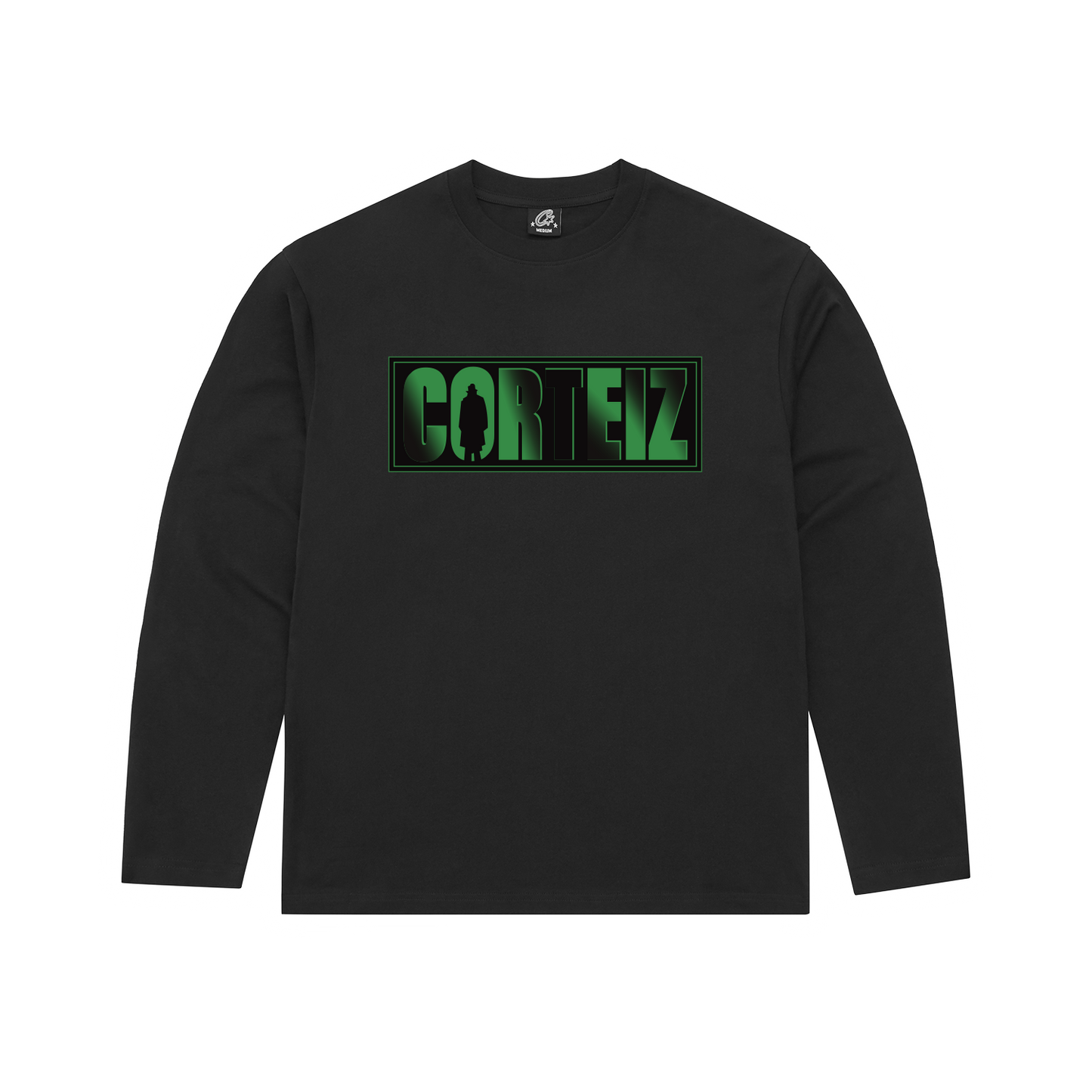Corteiz Shadow Man Long Sleeve Tee - Black