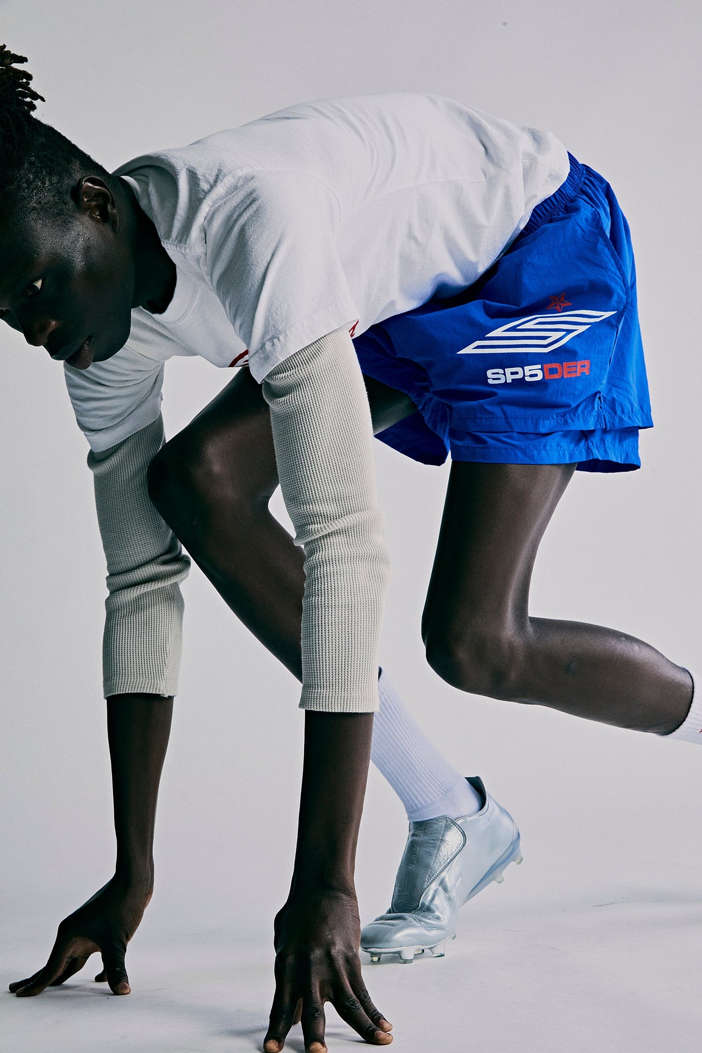 SP5DER Pro Double Layer Short in Pro Blue