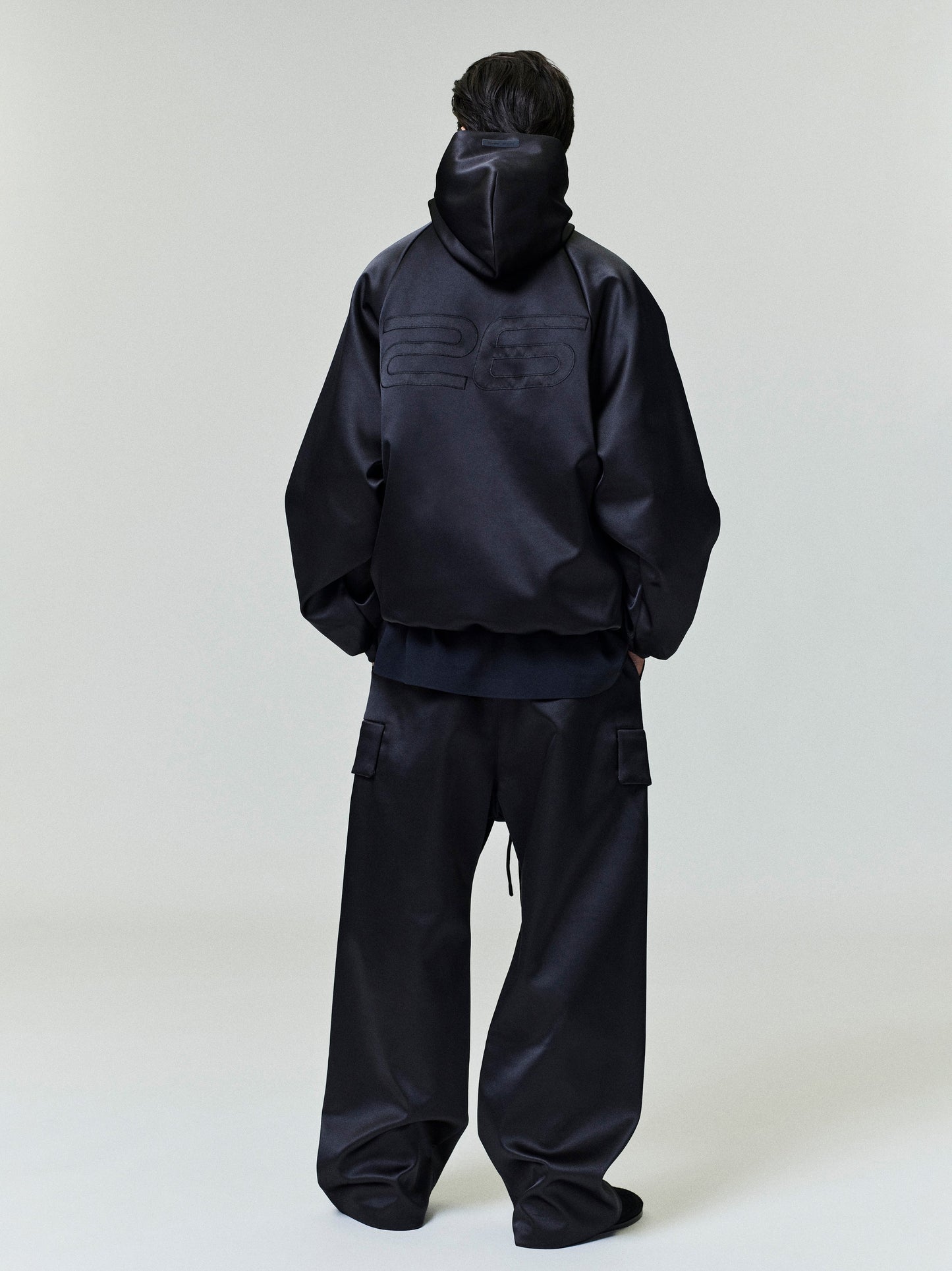 Men's Black Bonded Satin Field Pant