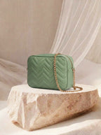 Bag It Aura Crossbody Bag - Green Vegan Leather