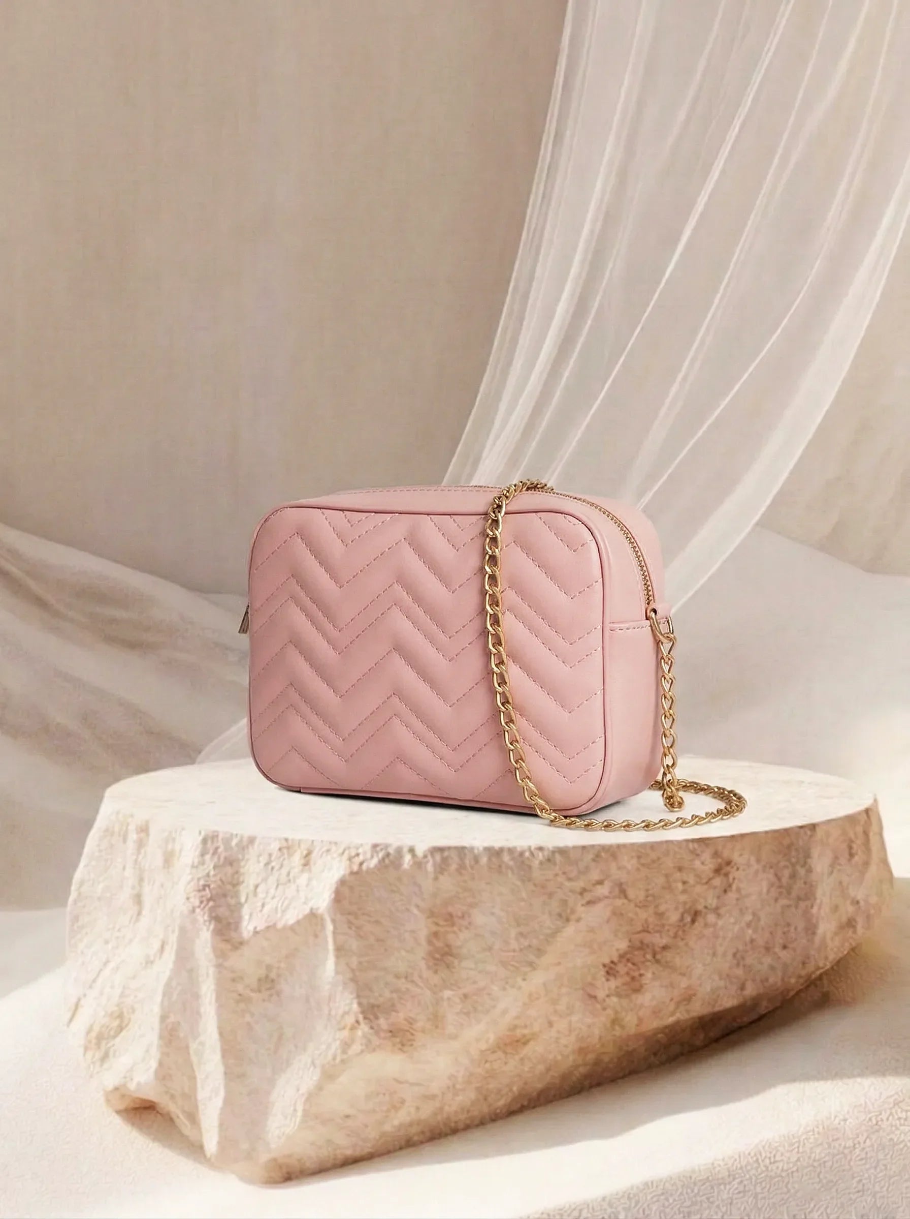 Bag It Aura Crossbody Bag - Pink Vegan Leather