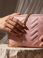 Bag It Aura Crossbody Bag - Pink Vegan Leather