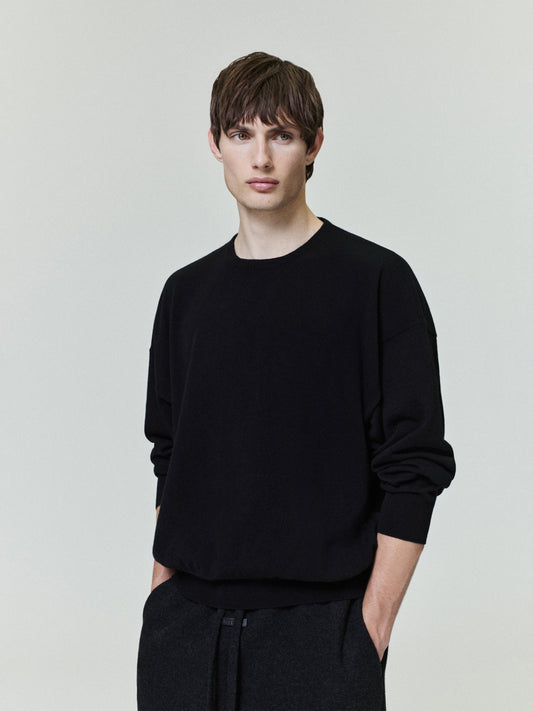 Fear of God 100% Cashmere Crewneck Sweater – Black, Men's