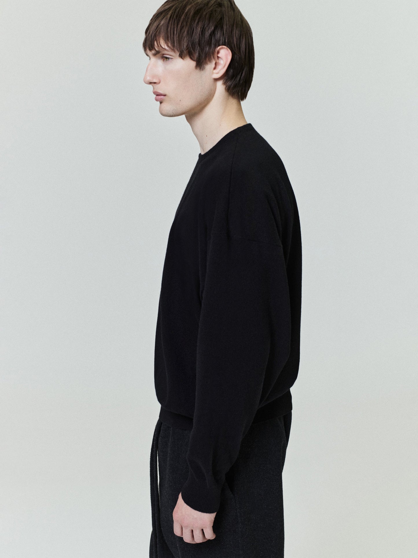 Fear of God 100% Cashmere Crewneck Sweater – Black, Men's