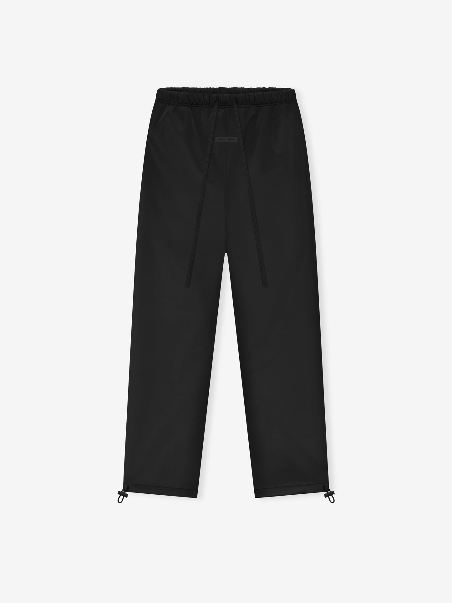 Men's Black Bonded Satin Track Pant