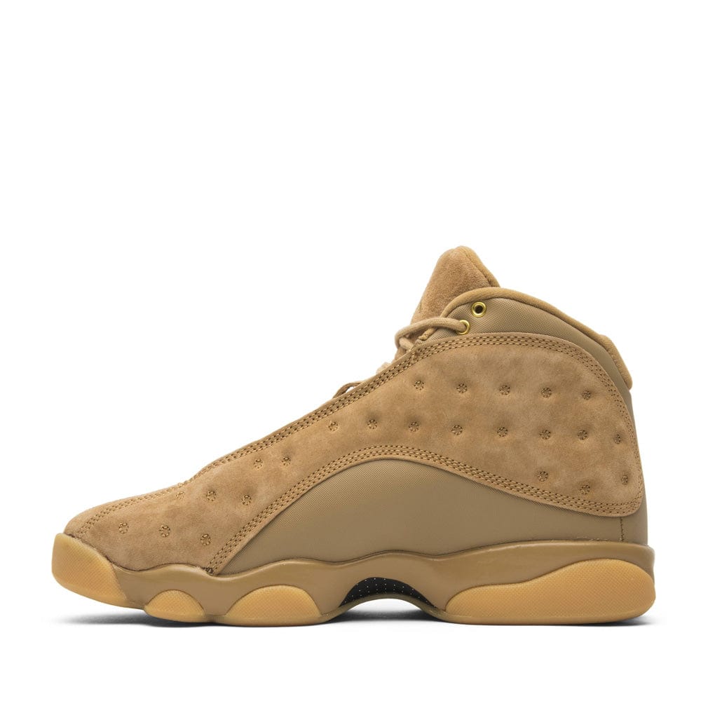 Air Jordan 13 Retro Wheat sneaker, angled sole view