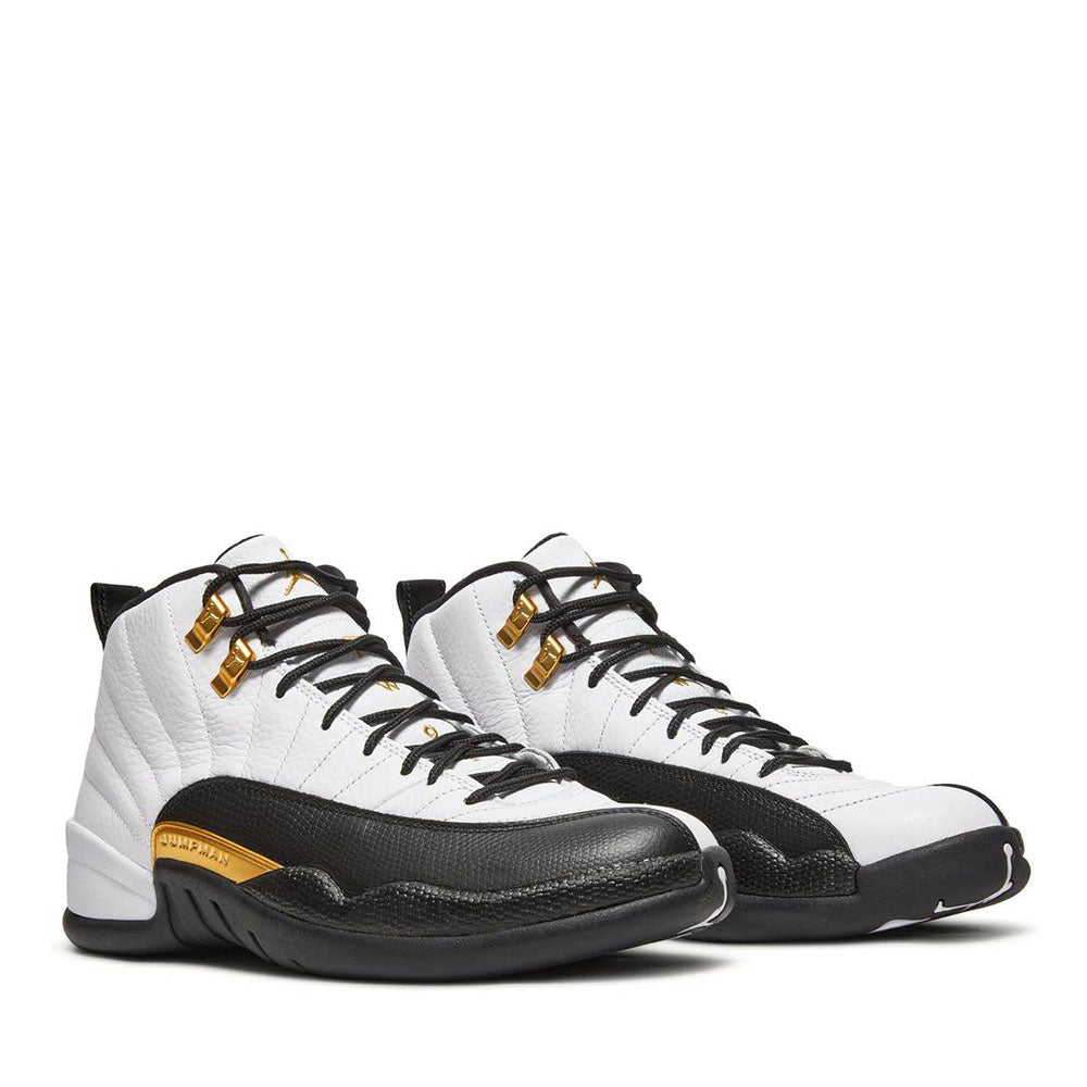 Air Jordan 12 Royalty Taxi sneaker, back heel view