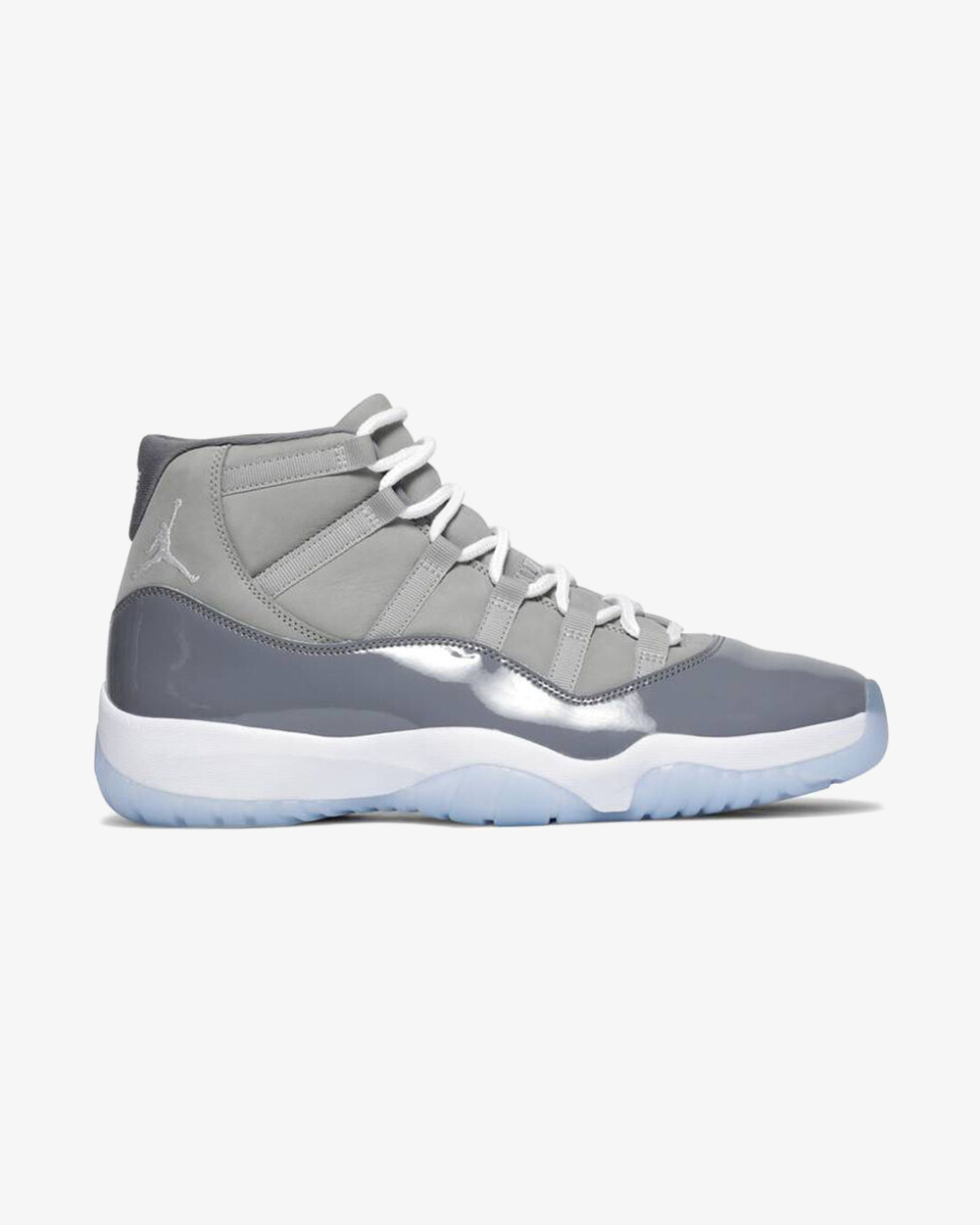 Air Jordan 11 Retro Cool Grey 2021 sneaker, side profile view
