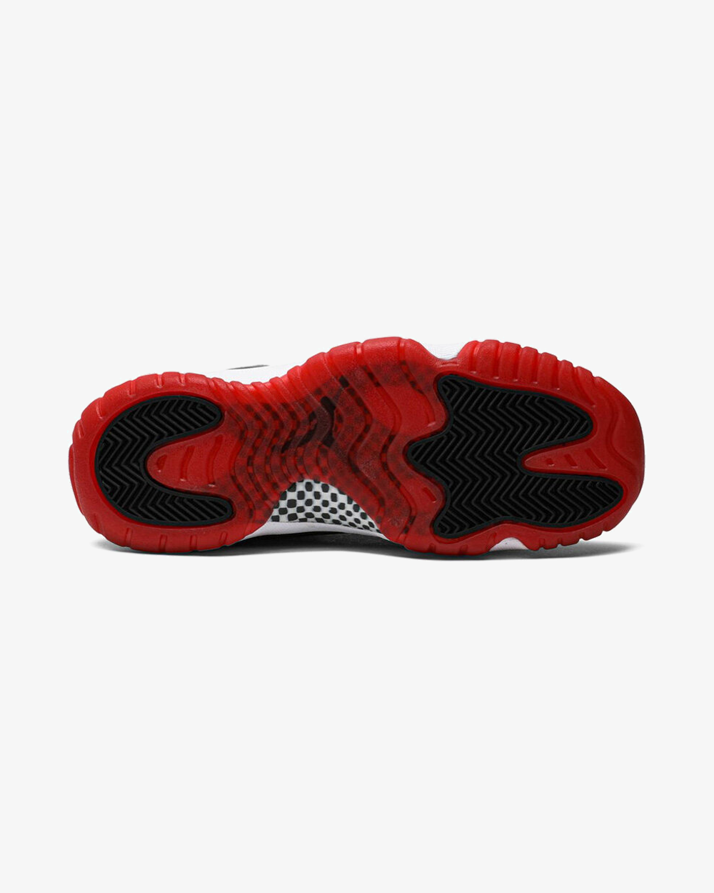 Air Jordan 11 Retro Playoffs GS Bred 2019 sneaker, back heel view