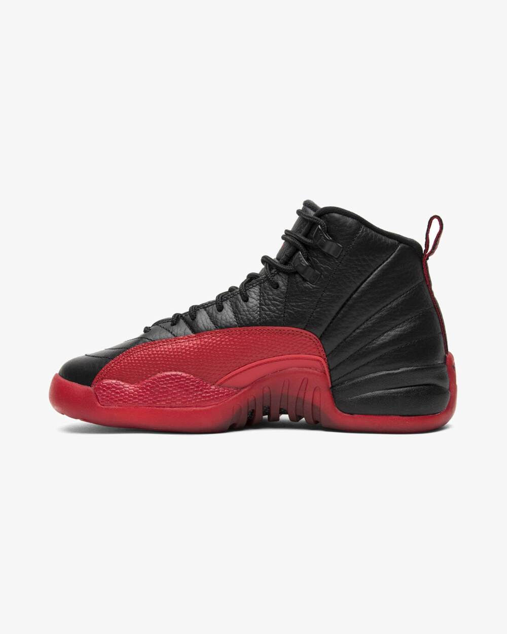 Air Jordan 12 Retro Flu Game GS sneaker, side profile view