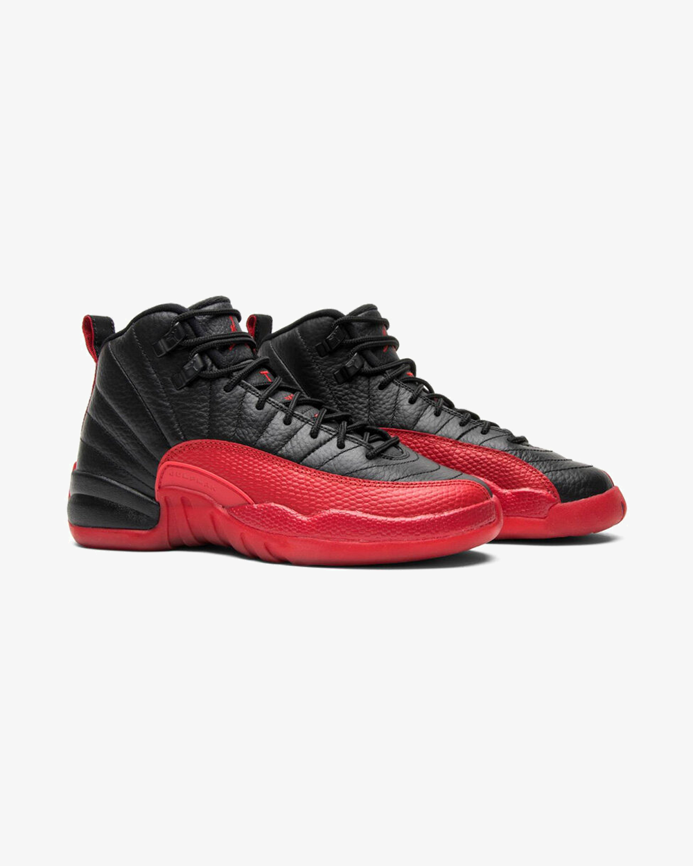 Air Jordan 12 Retro Flu Game GS sneaker, angled sole view