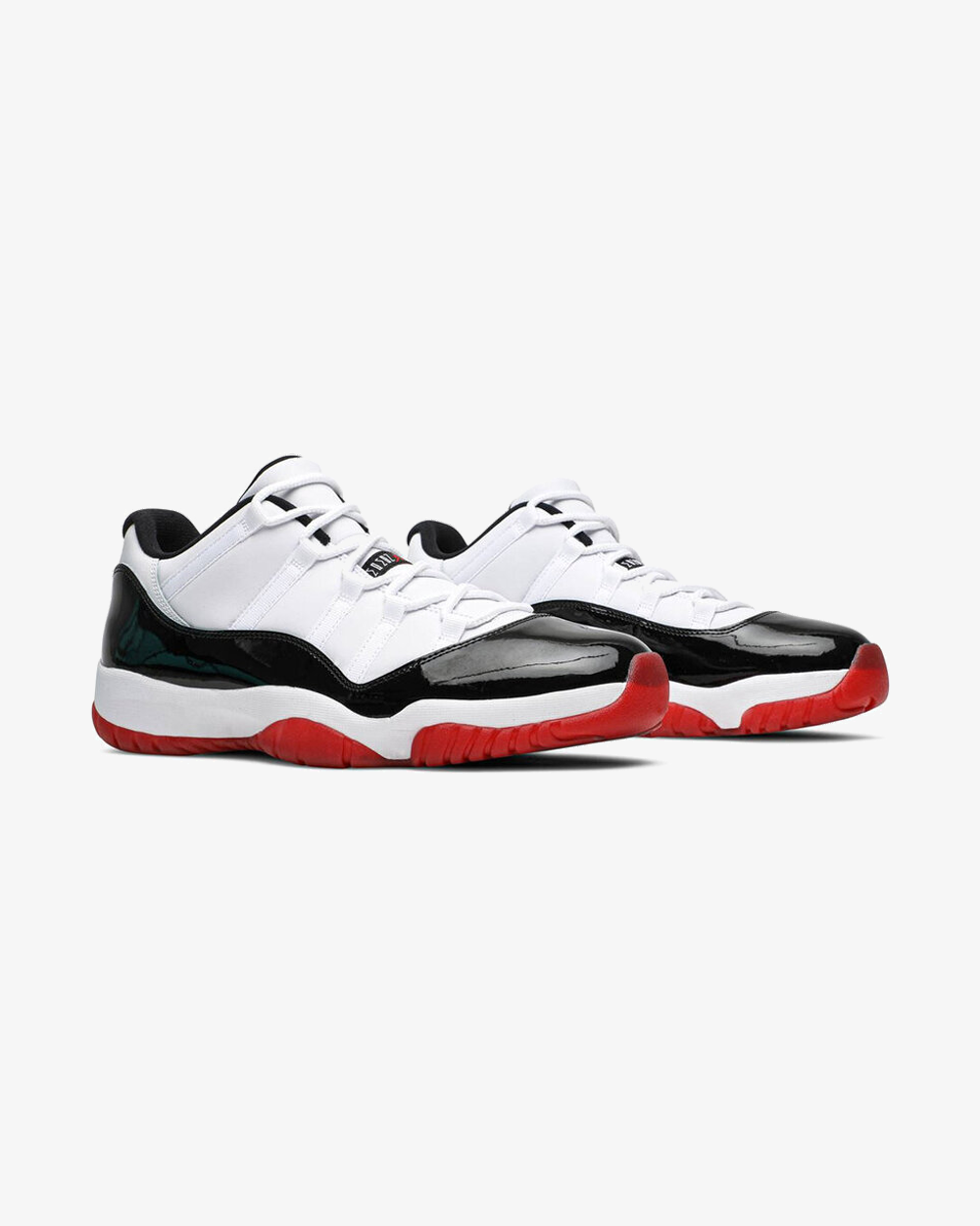 Air Jordan 11 Retro Concord Bred Low 2020 sneaker, angled sole view