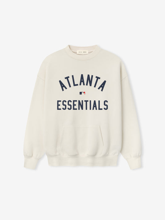 Fear of God Essentials Braves Sport Crewneck - MLB Fleece Pullover