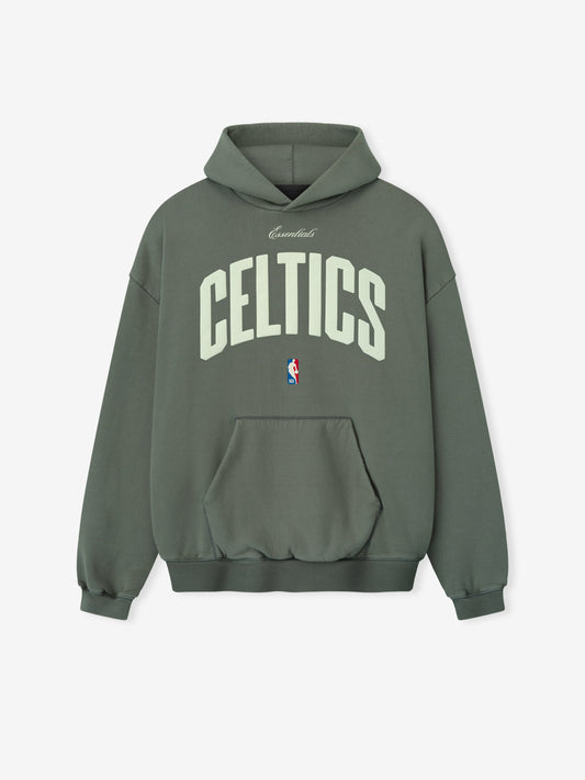 Fear of God Essentials x Boston Celtics 90s Fleece Hoodie