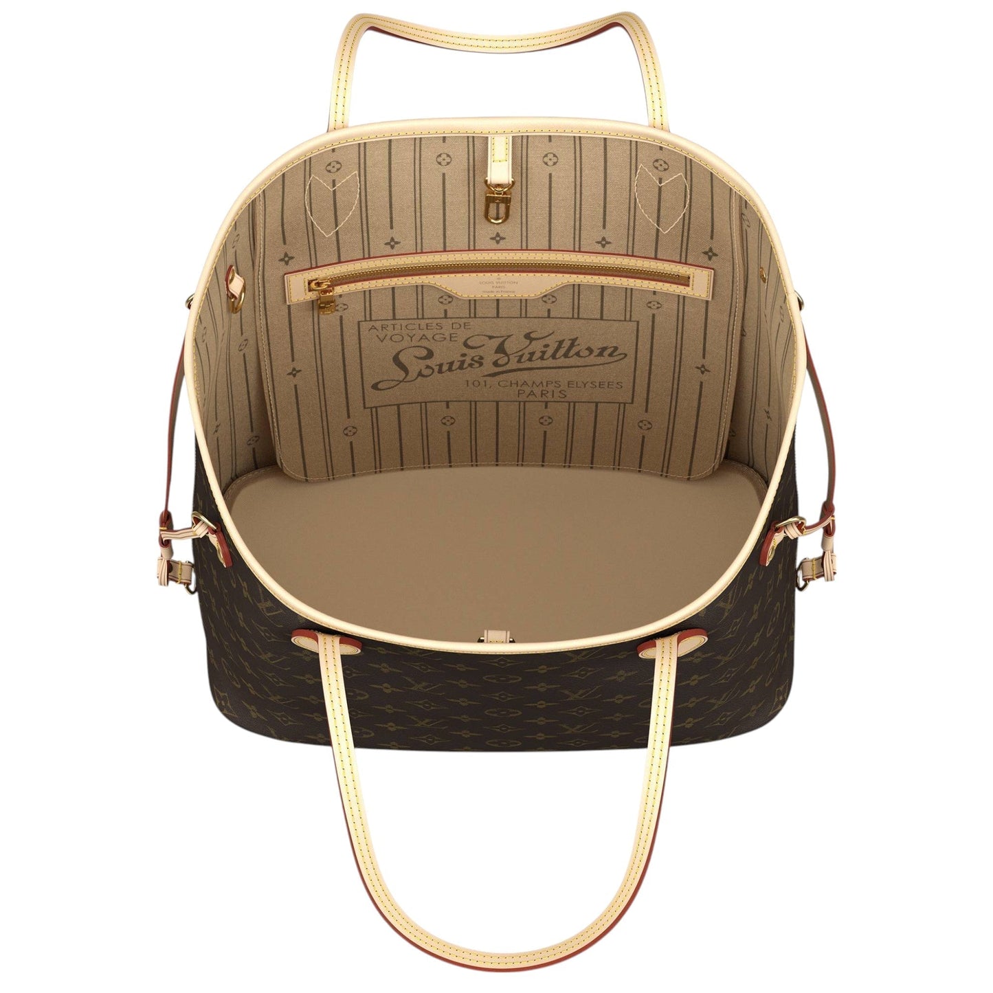 Louis Vuitton Neverfull MM Monogram Coated Canvas