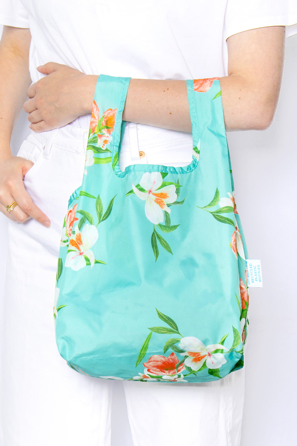Bag It Floral Mini Reusable Bag – Recycled Foldable Tote