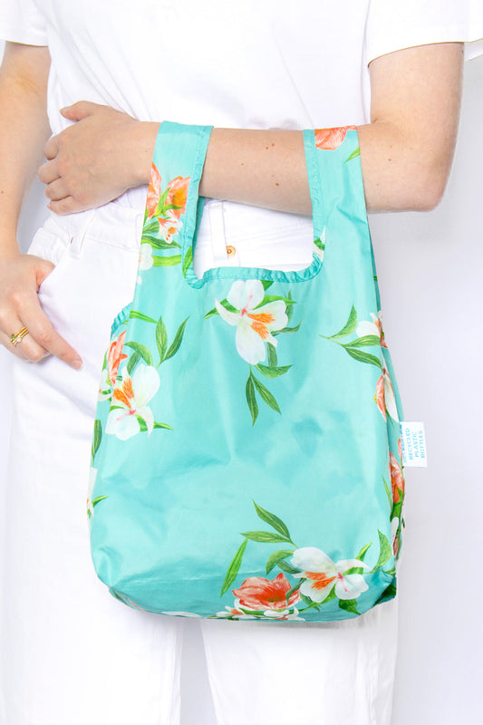 Bag It Floral Mini Reusable Bag – Recycled Foldable Tote