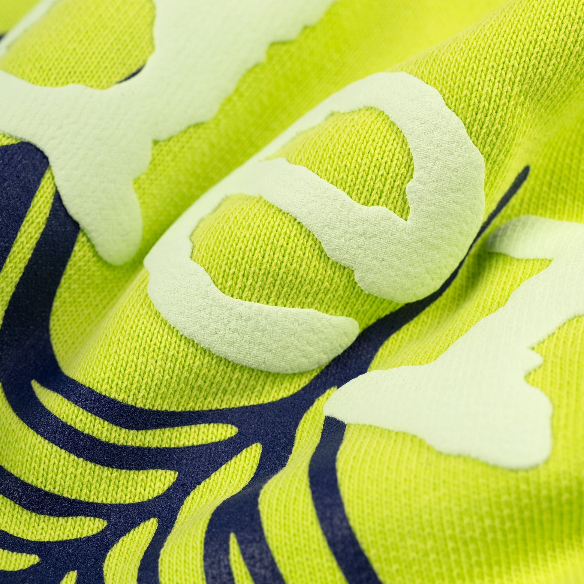 SP5DER OG Web V2 Gradient Hoodie - Acid Green - Detail View 3