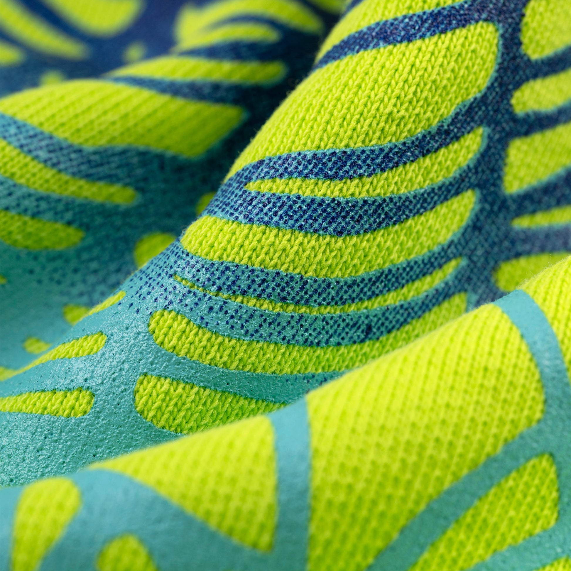 SP5DER OG Web V2 Gradient Hoodie - Acid Green - Detail View 4