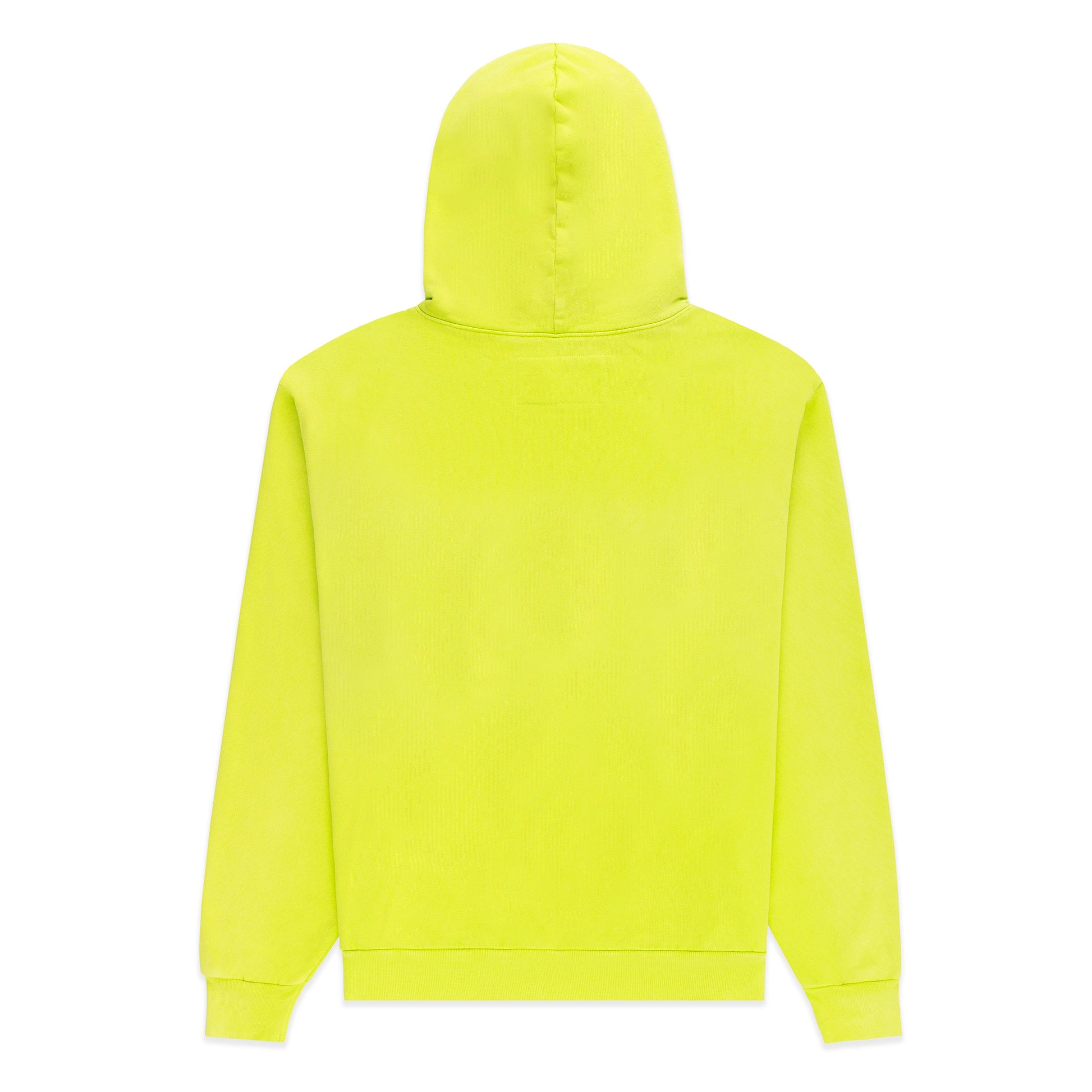 SP5DER OG Web V2 Gradient Hoodie - Acid Green - Back View