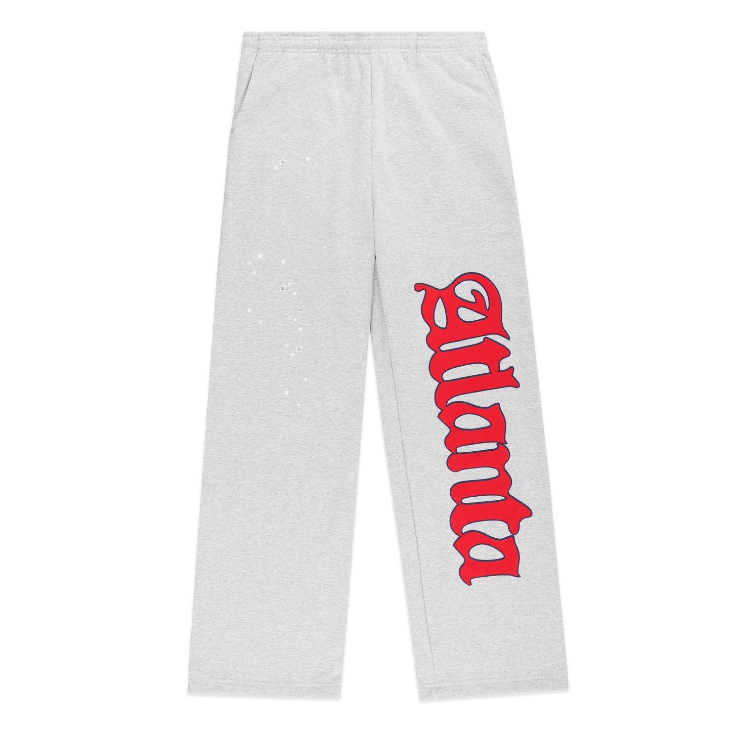 SP5DER Atlanta Wide Leg Sweatpant in Heather Grey