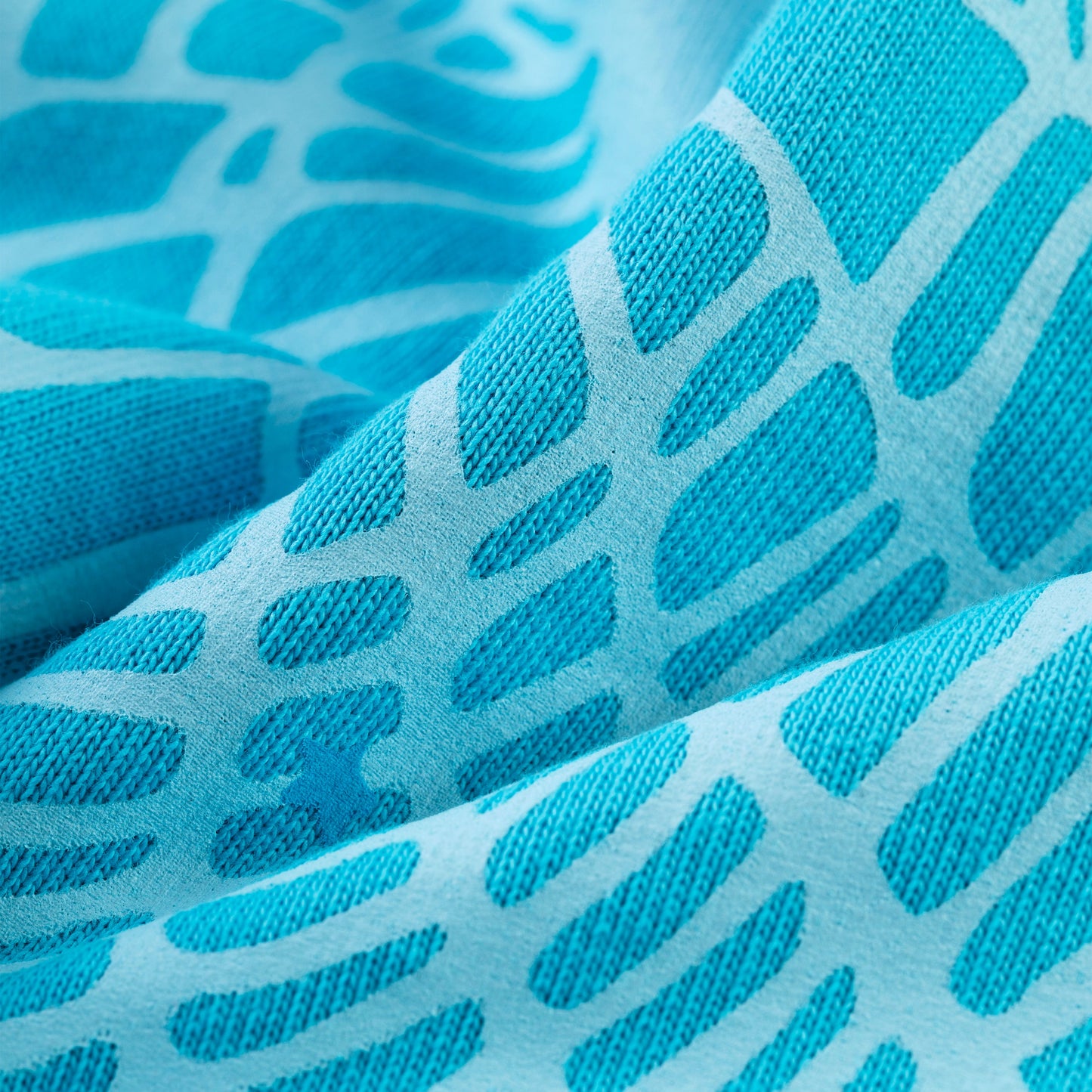 SP5DER Punk V2 Star Print Hoodie - Cyan - Detail View 7