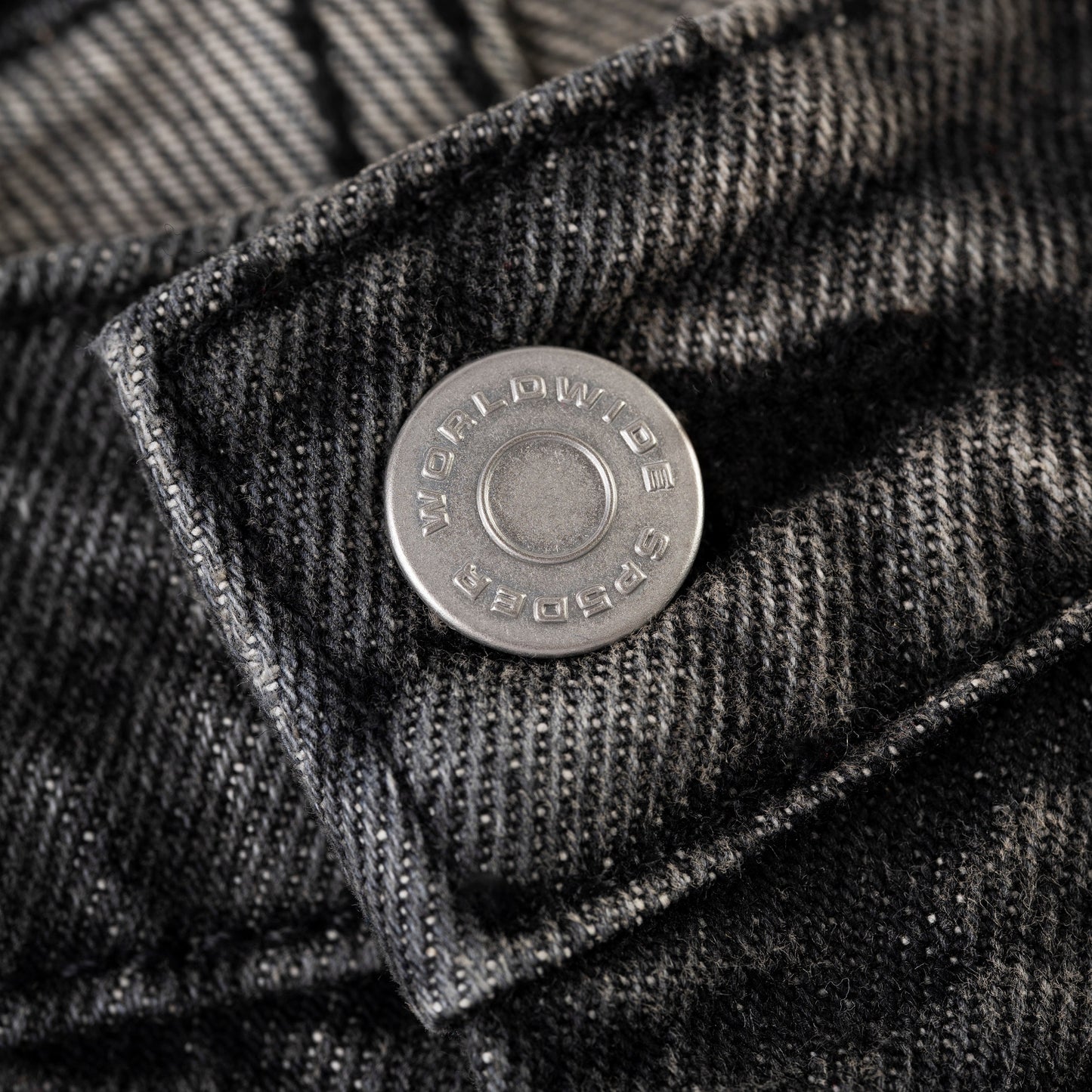 SP5DER Web Stone Denim Short in Black Wash
