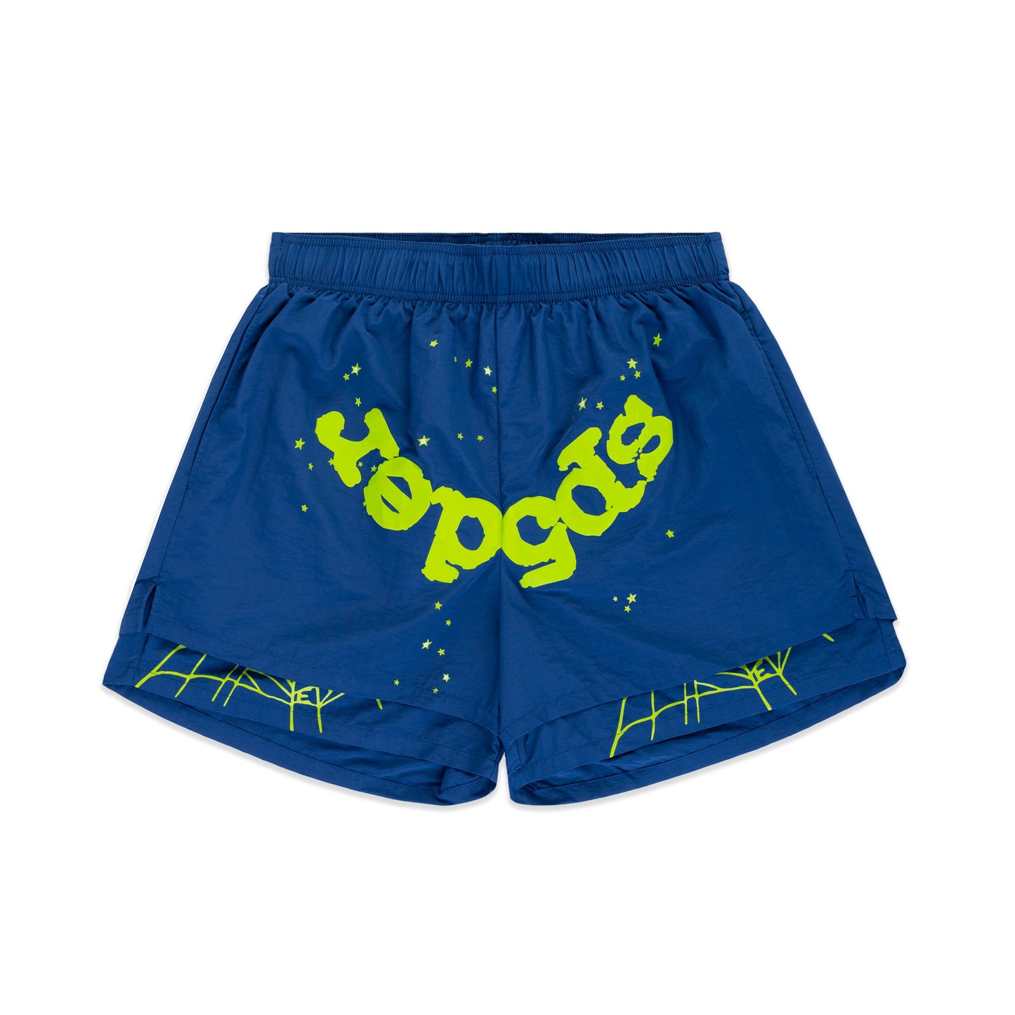 SP5DER OG Web Double Layer Short in Blue