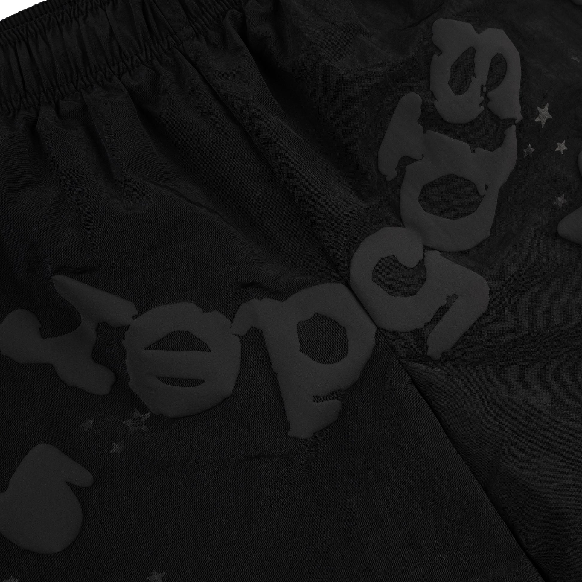 Side view of SP5DER Beluga Double Layer Short in Black