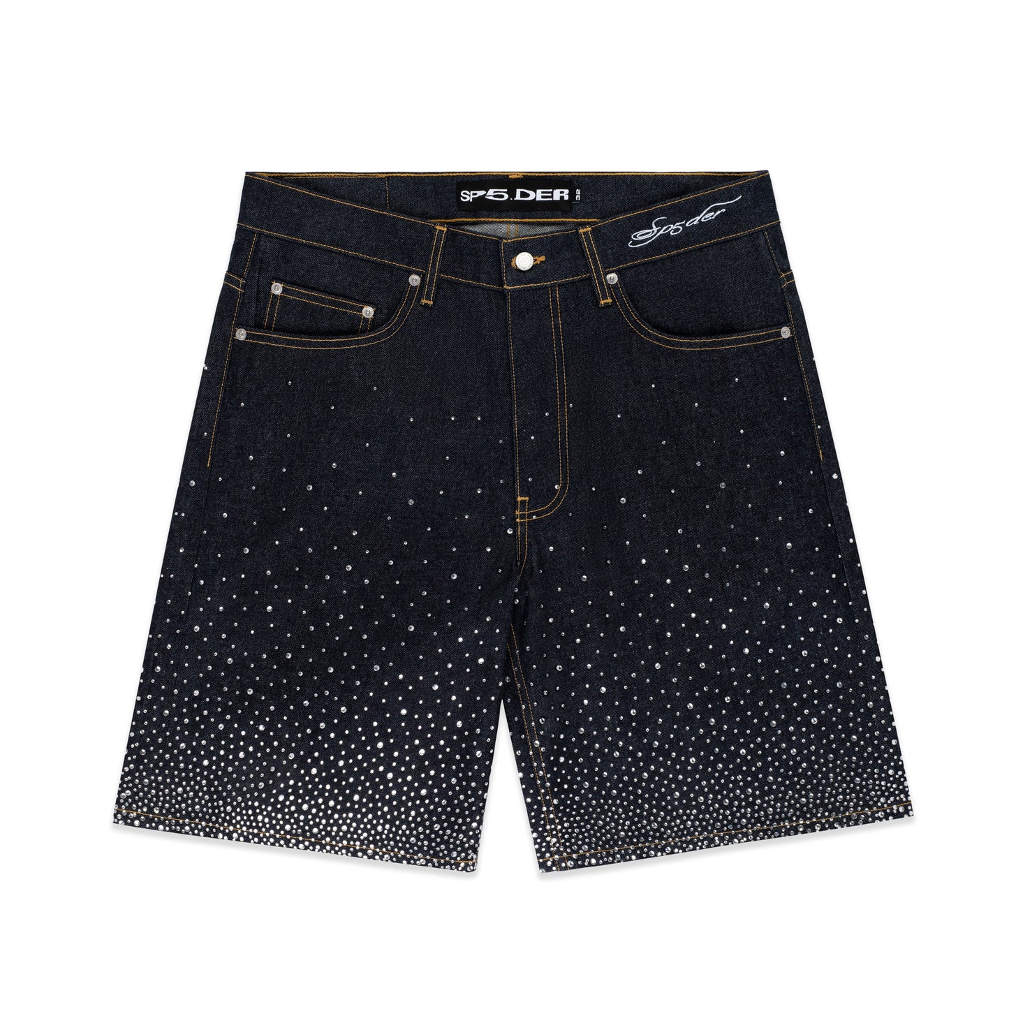 SP5DER Star Dust Denim Short in Indigo