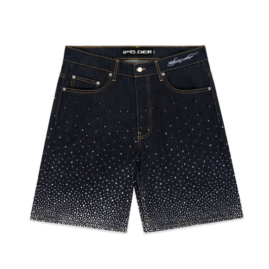 SP5DER Star Dust Denim Short in Indigo